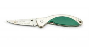 Puma Knife: Puma Protec Liner Lock Green Handled Knife