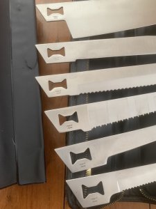 Kershaw Knife: Vintage KERSHAW KAI BLADE TRADER Japanese 6 Blade Knife Set with Rubberised Handle & Case