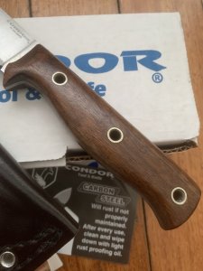 Condor Tool & Knife Company El Salvador SWAMP ROMPER Knife with Leather Sheath