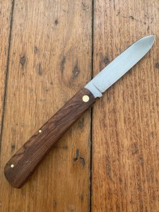 Puma Knife: Puma 644 Original Folding Pocket Knife with Jacaranda Handle Circa 1982 Model