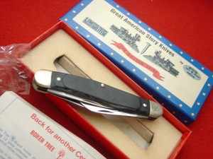 Boker USA made American Story II The Golden Spike Stockman Folding Knife