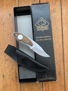 Puma Knife: 2006 Puma Python Hunter Thuya Wood Handle Knife 133501