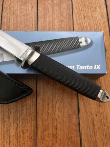 COLD STEEL Japanese made Magnum Tanto IX VG-I SAN MAI Tanto in Leather Sheath