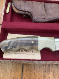 Mackrill Custom Knives 1997 No.4 SCI Limited edition Kudu Bone/Horn Handle #89-100