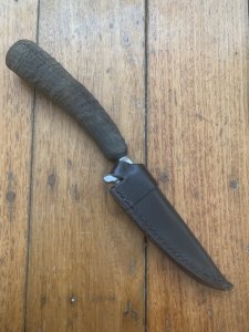 1970's DENIFL Solingen Jagdnicker Knife with Chamois Handle & Sheath