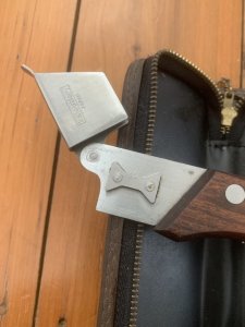 Kershaw Knife: Vintage 1980's KERSHAW KAI CAMP KIT  Japanese 3 Blade Knife Set with Wood Handle & Case