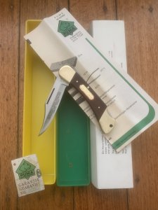 Puma Rare Model 965 Deer Hunter 1980 Folding Lock Knife # 25082 in original box