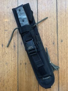 TOPS USA PRY-KNIFE with Black Tactical MOLLE Knife Sheath