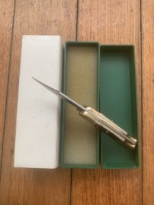 Puma Knife: Puma 1982 Rare model 895 Lord Folding Knife with Stag Handle Original Puma Box #18281