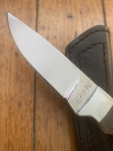 MAFFI SYDNEY AUSTRALIA Brown Handled Fixed Blade Knife With Sheath