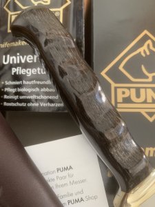 Puma Knife: Puma Special Oryx Edition Jagdnicker Hunters Pal with Brown Leather Sheath