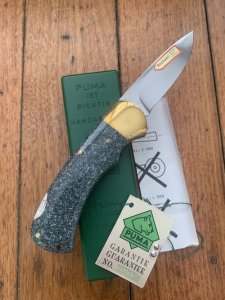 Puma Knife: Set of 4 Special Edition 90's 4 Star Folding Lock Blade Knives wth Custom Corelon Handles