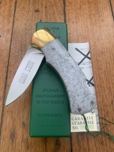 Puma Knife: Set of 4 Special Edition 90's 4 Star Folding Lock Blade Knives wth Custom Corelon Handles
