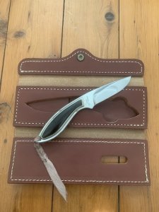 Browning Knife Limited Edition Model 376 knife in Leather Display Case