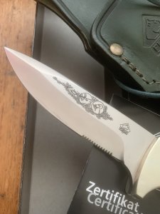 Puma Knife: Puma 2017 Merlin K Knife with Stag Antler Handle