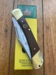 Puma SGB Knife: Puma 2022 SGB Warden Jacaranda Handle Folding Pocket Knife