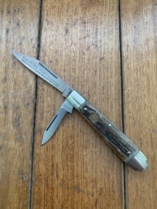 Puma Knife: Puma Original Rare 1979 Pony 620 Twin Blade Knife with Stag Antler Handle