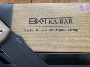 Ka-Bar Knife: Kabar-Becker KA-BK7 Becker Combat Bowie with Standard and Custom Grips