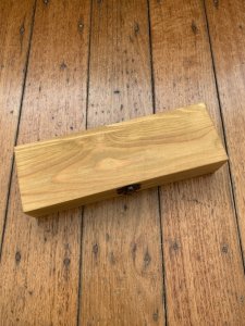 Puma Knife: Puma 1980 Emperor 915 Folding Knife with Stag Antler Handle in Nice Wooden Box