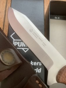 Puma Knife: Puma IP OutDoor Knife with Pearl Wood Handle