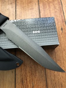 SOG Vintage Original SEKI JAPAN S37 NAVY SEAL knife with Kydex Cord Cut Sheath