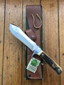 Puma Knife: Puma Original 1993 White Hunter II 116374 in original Box sheath &  Warranty