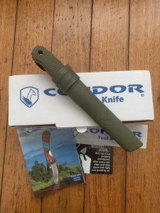 Condor Tool & Knife Company El Salvador TERRASAUR Army Knife with Plastic Sheath
