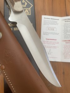 Puma Knife: Puma 2002 Bowie II Special Edition Handmade Knife with Stag Antler Handle
