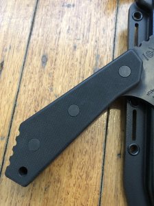 Buck Knife: Buck Strider Monster Tactical  Part serrated Tanto Combat Knife with Kydex Sheath