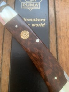 Puma Knife: Puma Castellan Folding Knife with Snakewood Handle