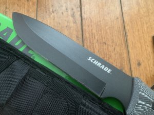 Schrade Knife: Schrade SCHF52M Drop Point Knife With Black Tactical Sheath