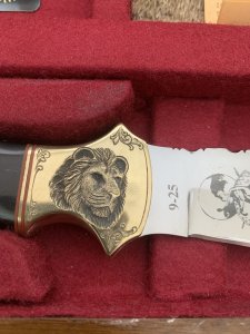 Mackrill Custom Knives 1996 SCI 25 Year Anniversary Limited edition LION #9-25