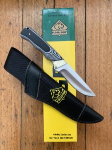Puma SGB Knife: Puma SGB Badlands Knife with Black Micarta Handle