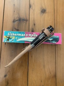 1960'S German Solingen All Purpose Fishing Knife in Sheath