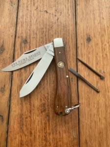 Puma 1976 Model 666 Gelder Twin Blade Folding Knife with Tools &  Jacaranda Handle #14671