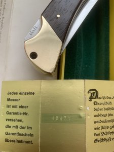 Puma Rare Model 972 Game Warden 1974 Twin Blade Folding Lock Knife with Box #45471