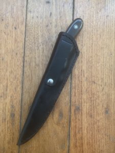 MAFFI SYDNEY AUSTRALIA Brown Handled Fixed Blade Knife With Sheath