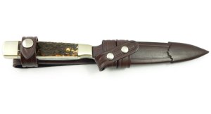 Puma Knife: Rare Puma 'Me Fecit' ' Anniversary Knife with Stag Handle Display Box & Certificate #046/245