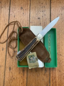Puma Knife: Puma 941 Jagdtaschenmesser 1973 Hunting Pocket Knife with Stag Antler Handle #41371