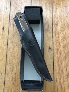 Puma Knife: Puma 2004 Hunters Pal with Stag Handle & Dark Brown Sheath