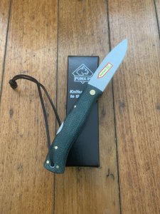 Puma Knife: Puma IP Special Edition 'RIFLEMAN' Green Micarta Folding Lock Knife