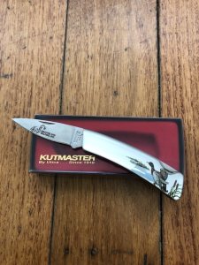 KutMaster USA 'Hoffs' Presentation Mallard Pocket Lock knife in Box