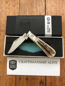 Venture H M SLATER Sheffield England Pocket Knife with Black Handle