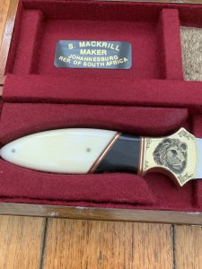 Mackrill Custom Knives 1996 SCI 25 Year Anniversary Limited edition LION #9-25