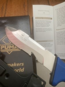 Puma Knife: Puma Original 2008 BOATMAN 13 6388 in Original Sheath and Box