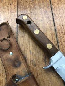 Puma Knife: Puma Original 1969 Model 6399 Light Jacaranda  White Hunter in original sheath