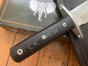 Cudeman Model 106-M Big Bowie Fixed Blade Leather Sheath