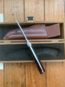 Puma Knife: 12 6010 Puma Austrian SkinMaster Centenary Knife 996-1996 with Walnut Handle 79/200