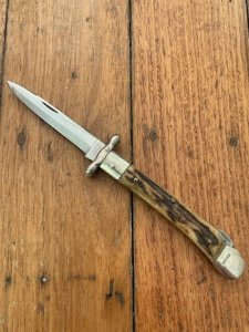Puma Knife: Puma Vintage 1983 Large Medici Lock back Knife with Stag Handle
