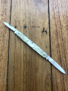 Linder Classic German Pocket Knife Model 1, Imitation Mother-of-Pearl Handle